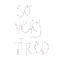 Tired Good Night Sticker by Tracey Hoyng