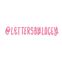 lettersbylaceyco happy art pink digital Sticker