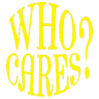 Who Cares Sticker by whadafunk