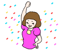 suiteimage_h happy party confetti ran oishi Sticker