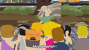 scared fish GIF by South Park 