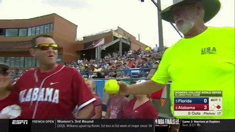 ncaasports giphyupload ncaa softball alabama GIF