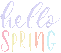 Spring Hello Sticker
