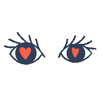 Eyes Love Sticker by Elodieflvt