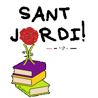 Sant Jordi Sticker by xpassarlestona