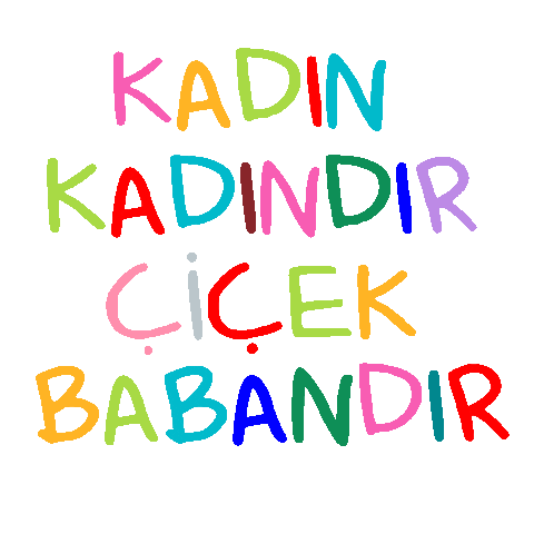 8 Mart Kadın Sticker