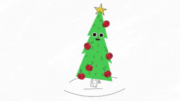 christmas tree animation GIF by LooseKeys
