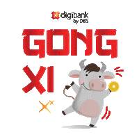 Chinese New Year Finance Sticker by digibank ID