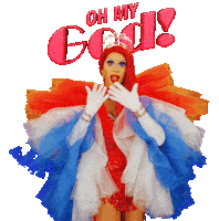 Shocked Rupauls Drag Race Sticker by Videoland