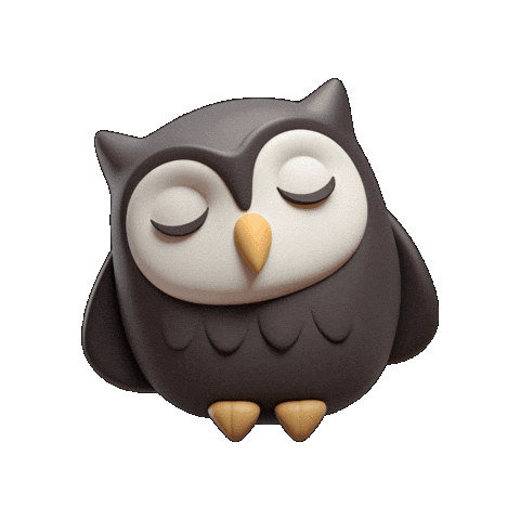 Night Owl Art Sticker