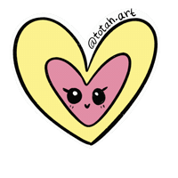 Heart Totah Sticker