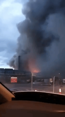 Speedwell Blaze Throws Up Plumes of Smoke