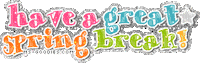 spring break Sticker