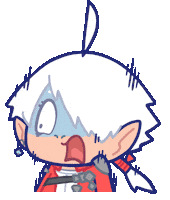 Scared Final Fantasy 14 Sticker by Ng Khai Hong