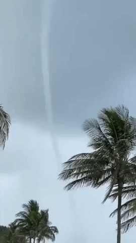 Waterspout Swirls off Coast of Florida