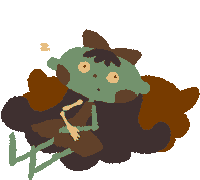 Sleepy Illustration Sticker