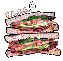 Turkey Sandwich Sticker by SkinnyFATS