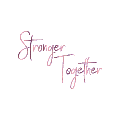 Stronger Together Rose Gold Sticker by Crissy Conner
