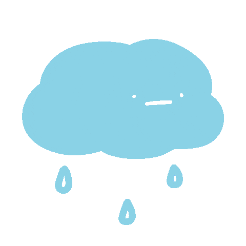 Sad Rainy Day Sticker