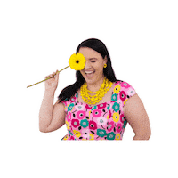 Happy Flower Sticker by Ruby Olive Online