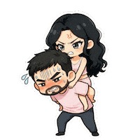 Fun Cute Couple Sticker