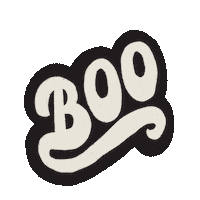 thinkmakeshare halloween lettering boo pumpkins Sticker