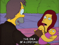 Scared Season 3 GIF by The Simpsons