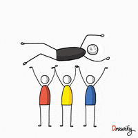 drawify celebrate team people success GIF