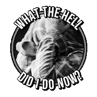 What The Hell Shaved Head Sticker by JXDN