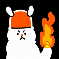 maasasia fire power hard alpaca GIF