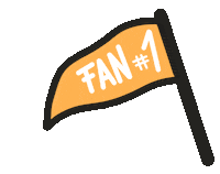Fan Amarillo Sticker
