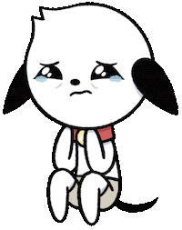 minchthedog dog sad kawaii puppy Sticker