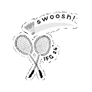 NUSIFG badminton swoosh ifg nusifg2024 Sticker