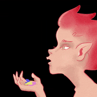 meguuedaart love art illustration flower GIF