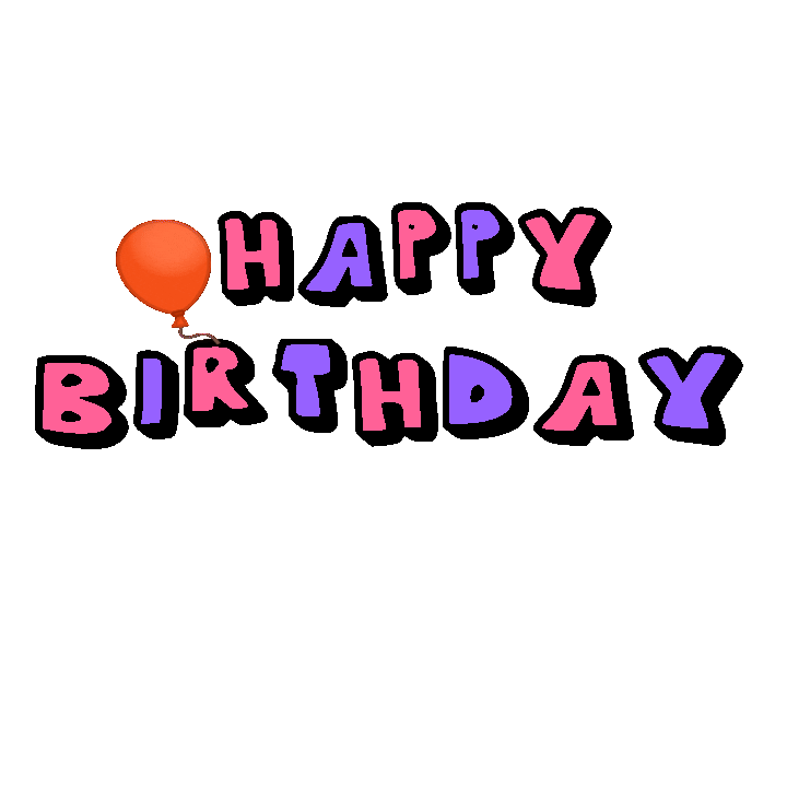 Happy Birthday Party Sticker