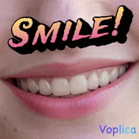 voplica happy smile lips teeth GIF