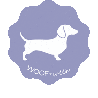 Sausage Dog Hotdog Sticker by WOOF+WEEN