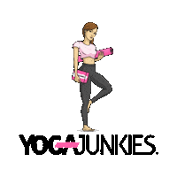 yogajunkies fitness team community yoga Sticker