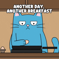 Dragging Blue Cat GIF