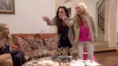 real housewives pointing GIF