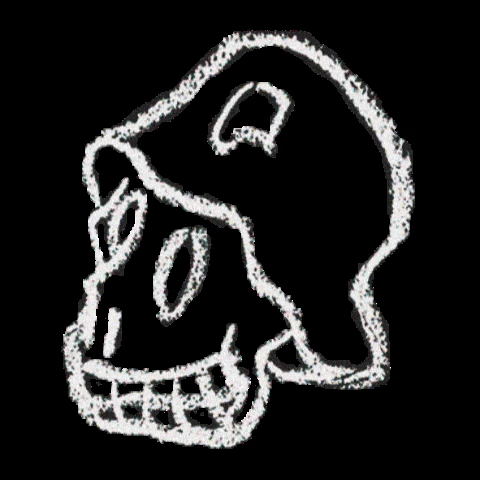 ALTERCOREE giphygifmaker skull alternative altercore GIF