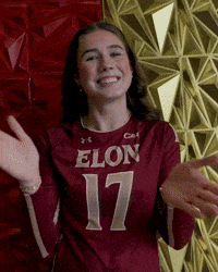 Elon Volleyball GIF by Elon Phoenix