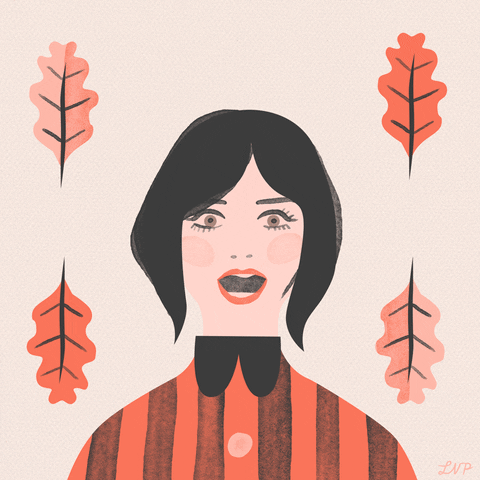 Friday Fall GIF by Libby VanderPloeg