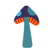 Spring Mushroom Sticker by Zappos