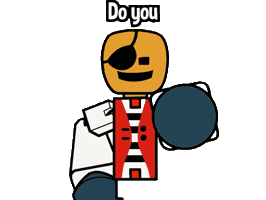 Look Here Smiling Sticker by StikBot