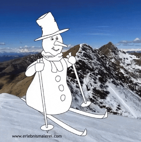 Winter Humor GIF by ErlebnisMalerei