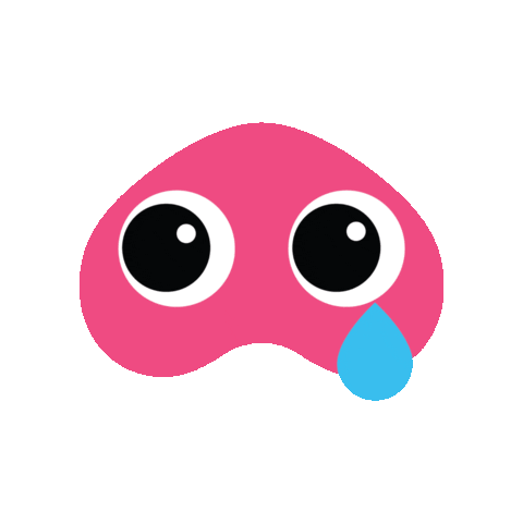 Pink Crying Sticker by Skaktive