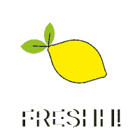 lemonprinters logo yellow fresh branding Sticker