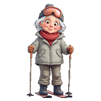 Snowing Slope Sticker