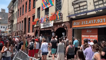 Crowds Gather at Stonewall Inn as Pride Kicks Off in New York